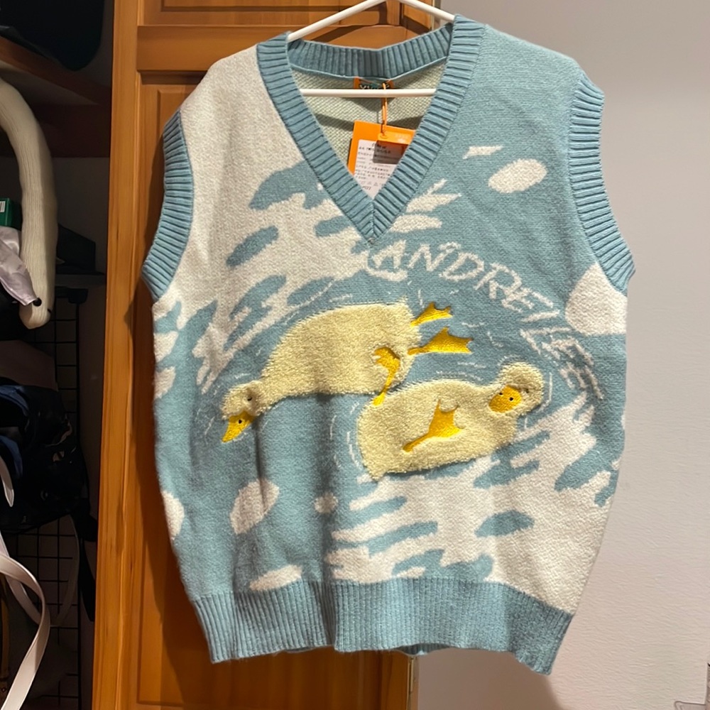 Aelfric Eden NEW swimming duckies sweater vest